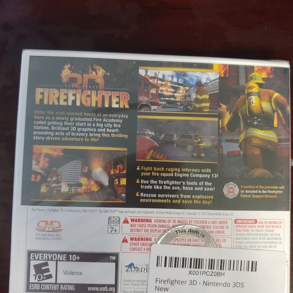 Firefighter Nintendo new game sealed